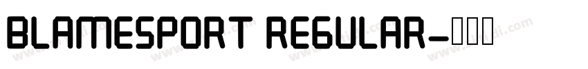 BlameSport Regular字体转换